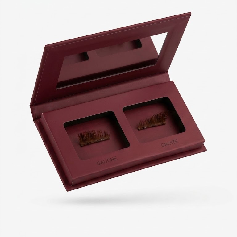 boite cils magnetique marron